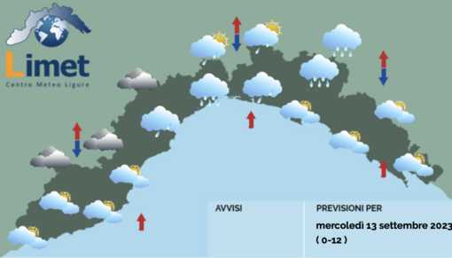 Meteo in Liguria, nuvolosità diffusa su tutta la regione Meteo in Liguria, nuvolosità diffusa su tutta la regione