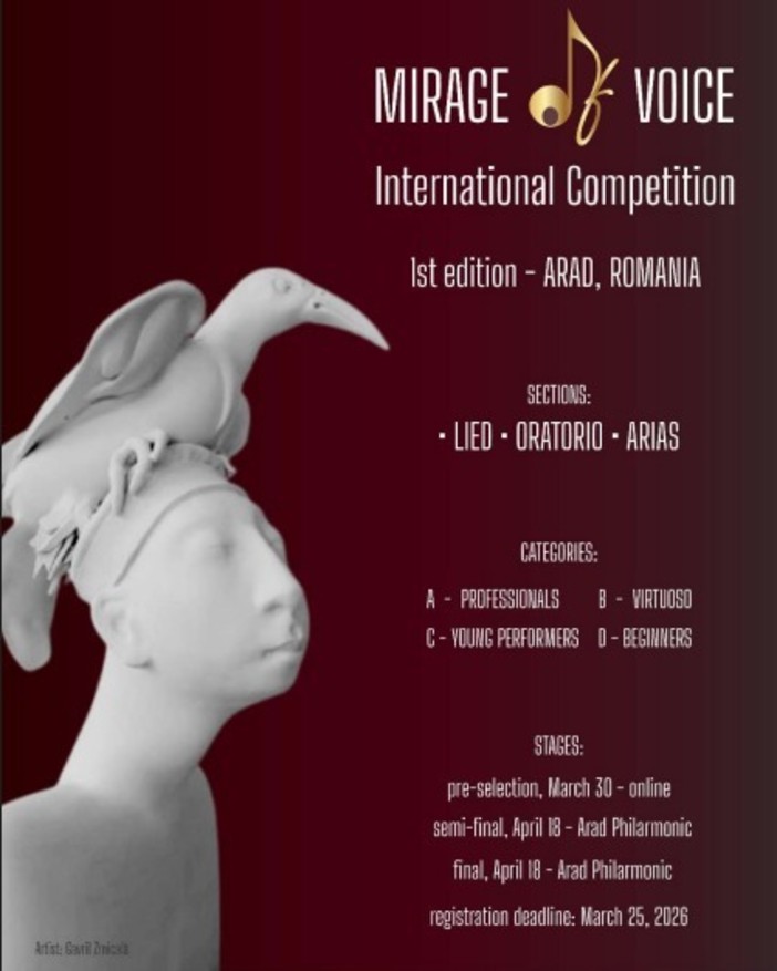 Il talento lirico sbarca in Romania: al via la prima edizione di "Mirage Voice"