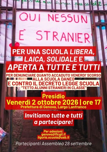 Scuola, la protesta non si ferma: venerdì 2 ottobre presidio davanti alla Prefettura di Genova Scuola, la protesta non si ferma: venerdì 2 ottobre presidio davanti alla Prefettura di Genova