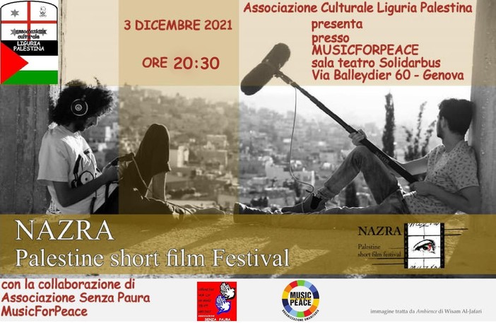 Alla prima edizione genovese del Nazra palestinian short film festival saranno proiettati i quattro cortometraggi premiati Alla prima edizione genovese del Nazra palestinian short film festival saranno proiettati i quattro cortometraggi premiati