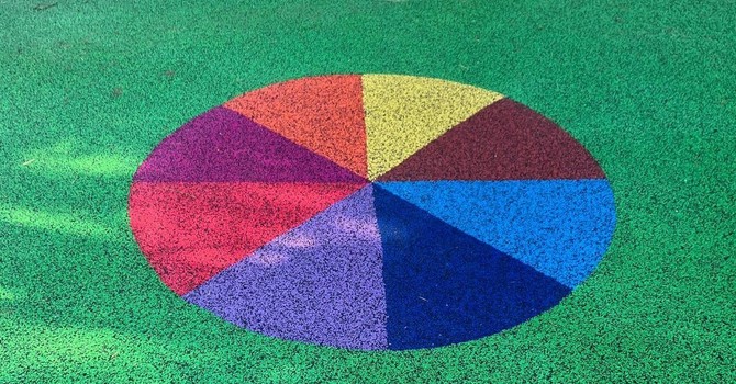 Un particolare della nuova area giochi in Villa Rosa a Pegli