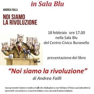 Il libro 'rivoluzionario' di Andrea Failli, scrittore e musicista. La presentazione al Centro Civico di Sampierdarena