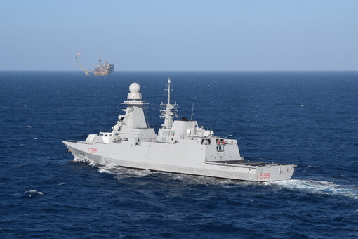 La Fregata Multi Missione Europea Luigi Rizzo in sosta a Genova
