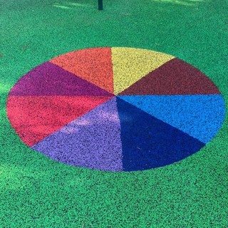 Un particolare della nuova area giochi in Villa Rosa a Pegli