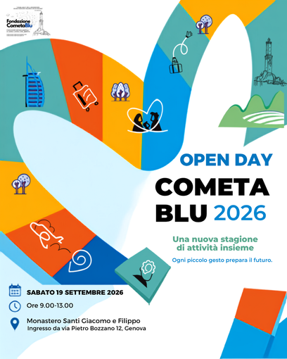 Fondazione Cometa Blu apre le porte con l'Open Day 2026 al Monastero Santi Giacomo e Filippo