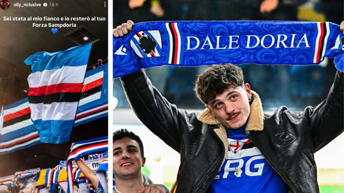 Sampdoria in serie C, lo sfogo di Olly: “Sei stata al mio fianco e io resterò al tuo”