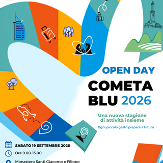 Fondazione Cometa Blu apre le porte con l'Open Day 2026 al Monastero Santi Giacomo e Filippo Fondazione Cometa Blu apre le porte con l'Open Day 2026 al Monastero Santi Giacomo e Filippo