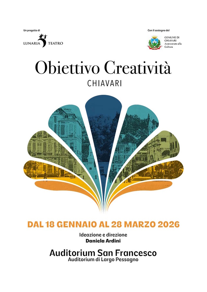 A Chiavari torna “Obiettivo Creatività” di Lunaria Teatro A Chiavari torna “Obiettivo Creatività” di Lunaria Teatro