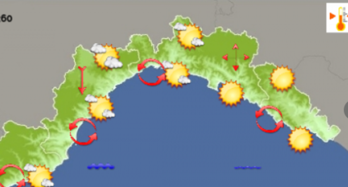 Previsioni Meteo: sarà una giornata di bel tempo su savonese e genovese Previsioni Meteo: sarà una giornata di bel tempo su savonese e genovese