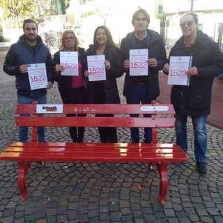 San Martino, inaugurata la Panchina Rossa contro la Violenza di Genere