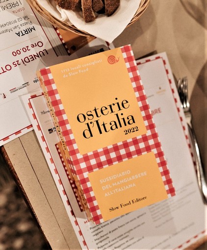 Osterie d'Italia 2022: in provincia di Genova 6 Chiocciole della guida di Slow Food