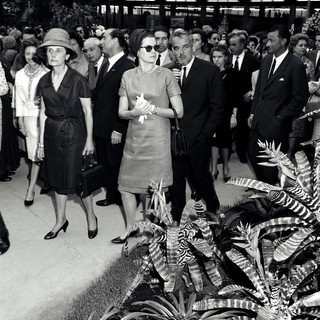 Il principe Ranieri di Monaco e Grace Kelly a Euroflora nel 1966