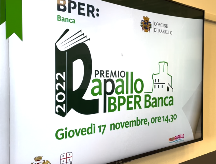 Premio Rapallo Bper Banca, il 2 dicembre la premiazione all'Excelsior Palace Hotel