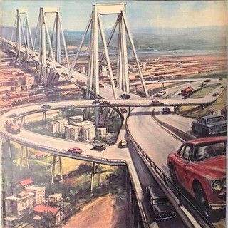 Il ponte sulla copertina della Domenica del Corriere nel 1964