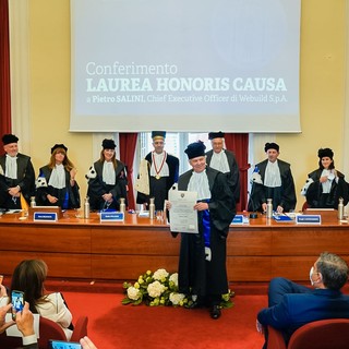 Pietro Salini riceve la laurea honoris causa in ingegneria civile Pietro Salini riceve la laurea honoris causa in ingegneria civile