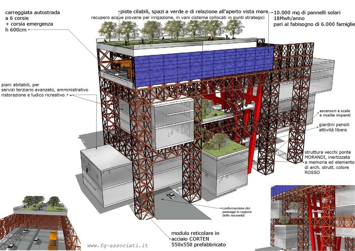 Ricostruzione ponte: da Bergamo una proposta da abitare Ricostruzione ponte: da Bergamo una proposta da abitare