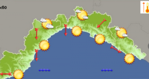 Previsioni meteo: giornata di sole su savonese e genovese