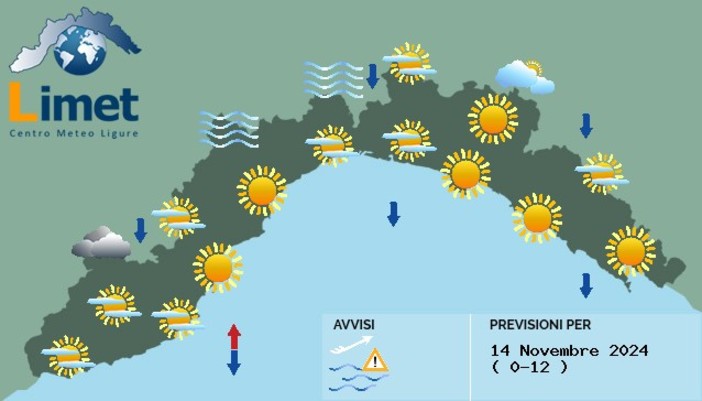 Meteo: temperature in diminuzione e raffiche fino settanta chilometri orari Meteo: temperature in diminuzione e raffiche fino settanta chilometri orari