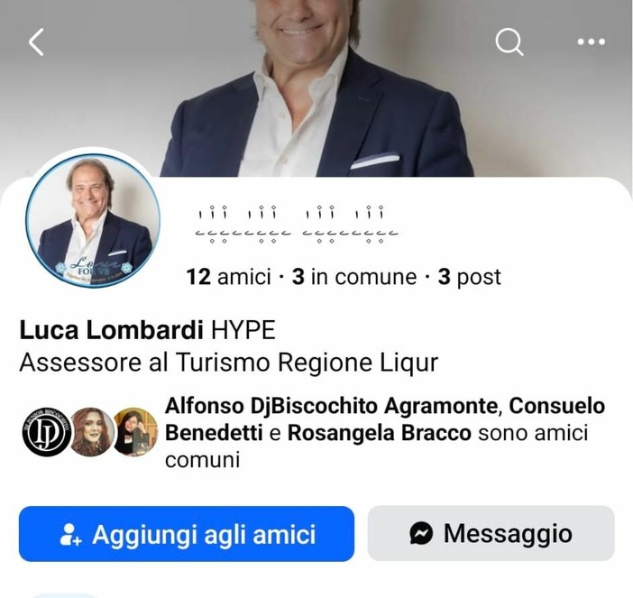 Clonato il profilo Facebook dell'assessore Luca Lombardi: "Non accettate richieste di denaro" Clonato il profilo Facebook dell'assessore Luca Lombardi: "Non accettate richieste di denaro"