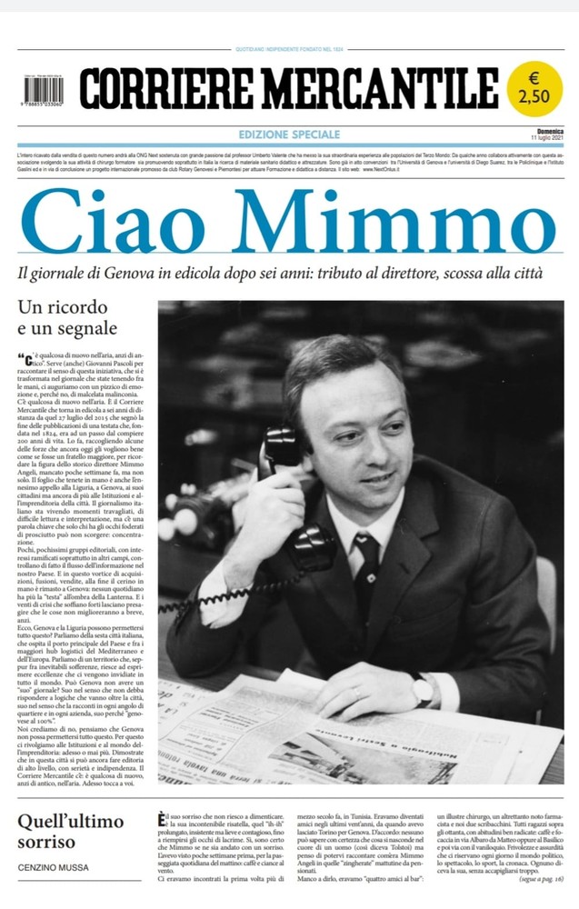 Il 'Corriere Mercantile' torna in edicola con un numero speciale