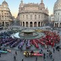 La sindaca Silvia Salis alla Colorata Cena a de Ferrari: "Uno spettacolo incredibile"
