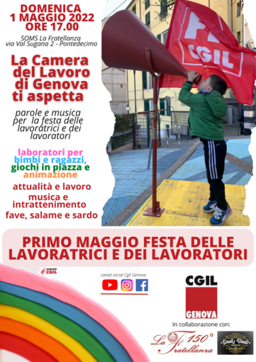 Primo maggio, a Pontedecimo parole e musica per la festa delle lavoratrici e dei lavoratori Primo maggio, a Pontedecimo parole e musica per la festa delle lavoratrici e dei lavoratori