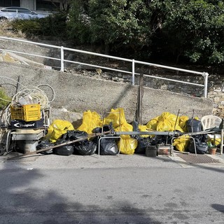 Pulizia al Biscione: raccolti dai volontari 500 kg di rifiuti e 1,4 kg di mozziconi