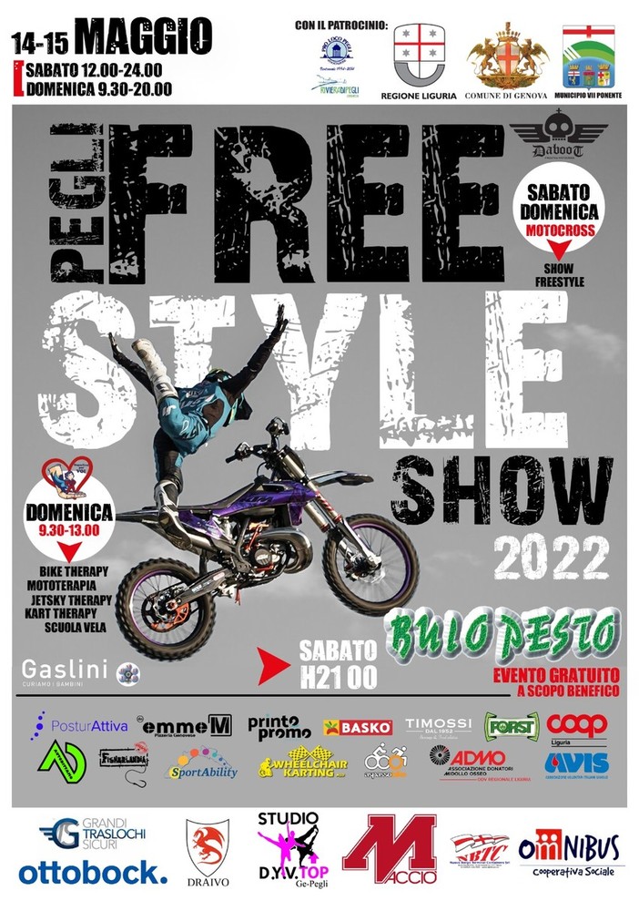 Pegli Freestyle Show, il 14 e 15 maggio la terza edizione