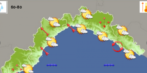 Meteo: previsioni in miglioramento sul genovese, giornata prevalentemente serena Meteo: previsioni in miglioramento sul genovese, giornata prevalentemente serena