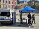 Foto d'archivio del presidio della polizia locale presso i Giardini Melis a Cornigliano Foto d'archivio del presidio della polizia locale presso i Giardini Melis a Cornigliano