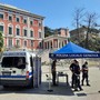 Foto d'archivio del presidio della polizia locale presso i Giardini Melis a Cornigliano Foto d'archivio del presidio della polizia locale presso i Giardini Melis a Cornigliano