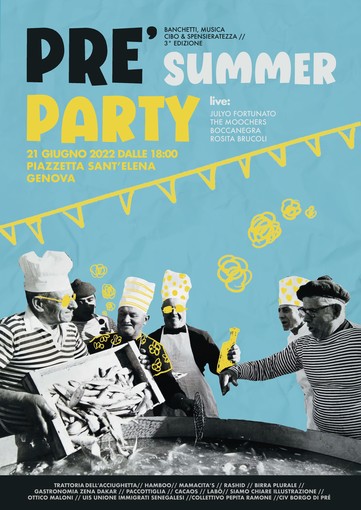 Prè Summer Party, torna la festa in piazza Sant'Elena per celebrare l'arrivo dell'estate