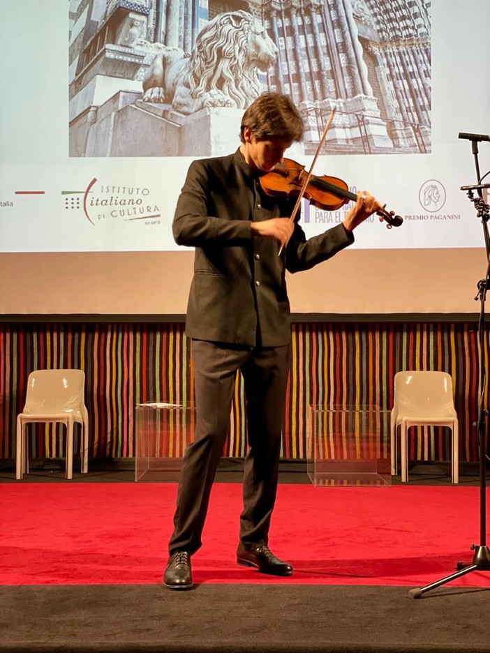 Madrid, le eccellenze della cultura di Genova in vetrina in Spagna, concerto del violinista Pushkarenko sulle note di Paganini
