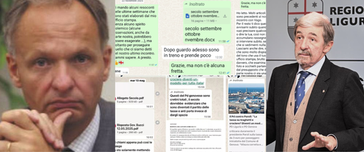 Presunto dossieraggio sul Secolo XIX, Bucci pubblica le chat con il direttore: “Ho diritto di criticare”. Brambilla replica con gli screenshot: “Ha mentito”