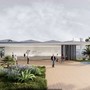 Un render della stazione ferroviaria di Palmaro Un render della stazione ferroviaria di Palmaro
