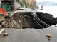 Portofino: l'enorme frana sulla Provinciale