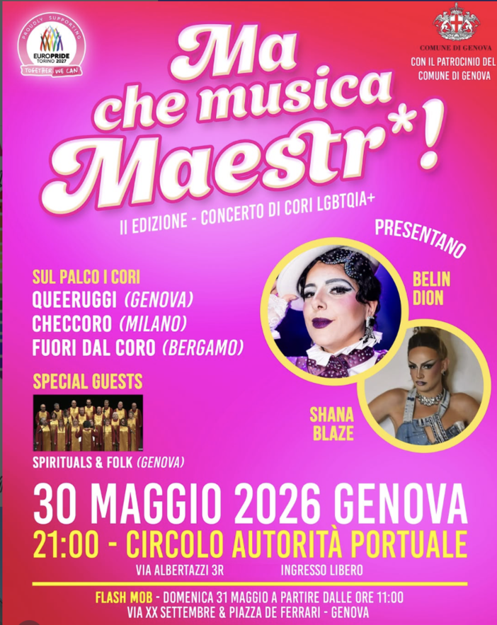 Al CAP di via Albertazzi si canta l’inclusione: torna “Ma che musica Maestr*!”, il concerto dei cori LGBTQIA+