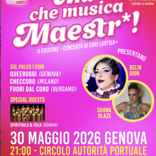 Al CAP di via Albertazzi si canta l’inclusione: torna “Ma che musica Maestr*!”, il concerto dei cori LGBTQIA+ Al CAP di via Albertazzi si canta l’inclusione: torna “Ma che musica Maestr*!”, il concerto dei cori LGBTQIA+