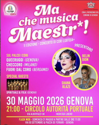 Al CAP di via Albertazzi si canta l’inclusione: torna “Ma che musica Maestr*!”, il concerto dei cori LGBTQIA+ Al CAP di via Albertazzi si canta l’inclusione: torna “Ma che musica Maestr*!”, il concerto dei cori LGBTQIA+