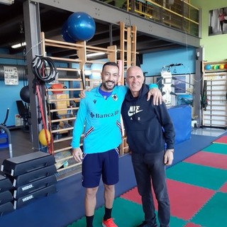 Fabio Quagliarella a Domodossola per accelerare il recupero da un infortunio