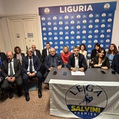 La presentazione della lista della Lega La presentazione della lista della Lega