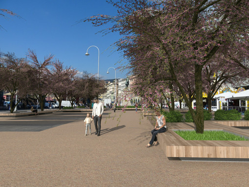 Piazza Caricamento, il nuovo assetto sarà pronto entro l'estate. I lavori ripartiti a pieno ritmo