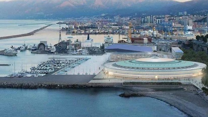 Waterfront di Levante, il nuovo Palasport inaugurerà a luglio