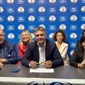 La presentazione nella sede della Lega in via Macaggi La presentazione nella sede della Lega in via Macaggi