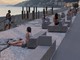 Un render della nuova passeggiata a mare di Voltri