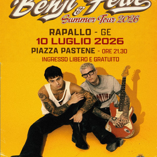 Rapallo, Benji &amp; Fede in concerto gratuito a piazza Pastene