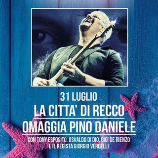 Recco celebra il mito di Pino Daniele tra musica e ricordi: da oggi aperte le prenotazioni per la serata speciale