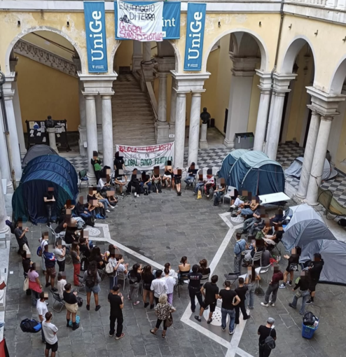 L'occupazione all'Università di Genova
