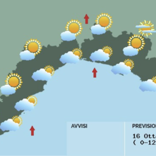 Meteo, nuvolosità sparsa e irregolare su tutta la Liguria