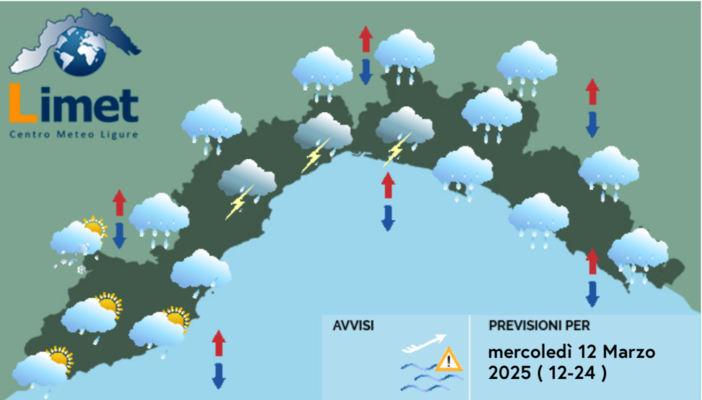 Meteo, rovesci a tratti anche di forte intensità